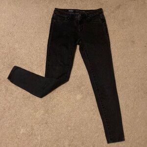 Women's Light-Wash Black Jeans